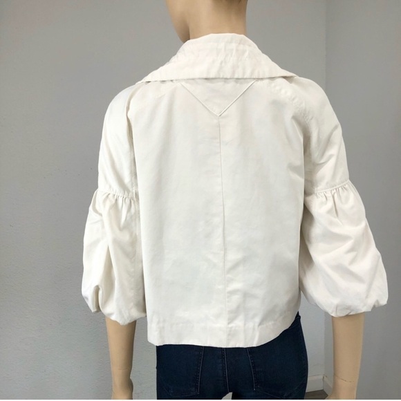 AK Anne Klein jacket white .balloon sleeves S:PP - Picture 6 of 14